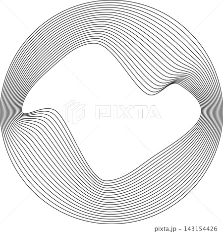 Circle white overlapping blend. Design element for frame, label, tag 143154426