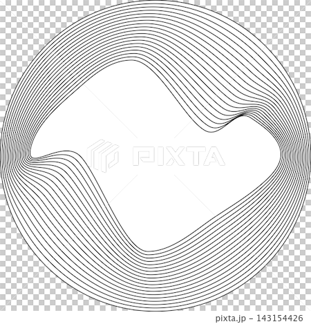 Circle white overlapping blend. Design element for frame, label, tag 143154426
