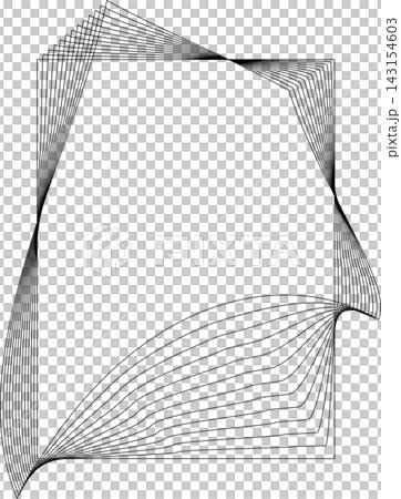 Rectangle frame emblem dynamic line blending. Technology creative Rectangle frame emblem dynamic line blending. Technology creative 143154603