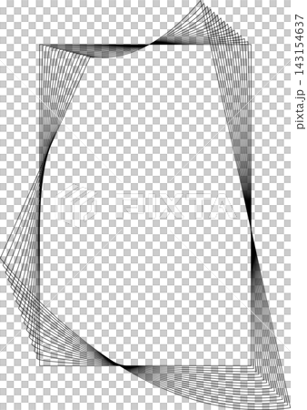 Rectangle frame emblem dynamic line blending....のイラスト素材 [143154637] - PIXTA