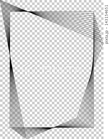 Rectangle frame emblem dynamic line blending. Technology creative 143154651