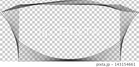 Rectangle frame emblem dynamic line blending. Technology creative Rectangle frame emblem dynamic line blending. Technology creative 143154661