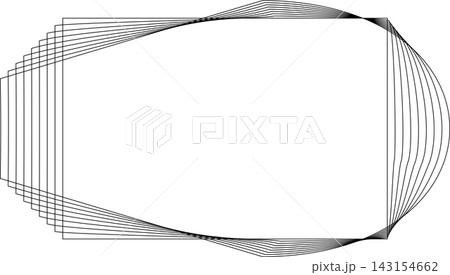 Rectangle frame emblem dynamic line blending. Technology creative Rectangle frame emblem dynamic line blending. Technology creative 143154662