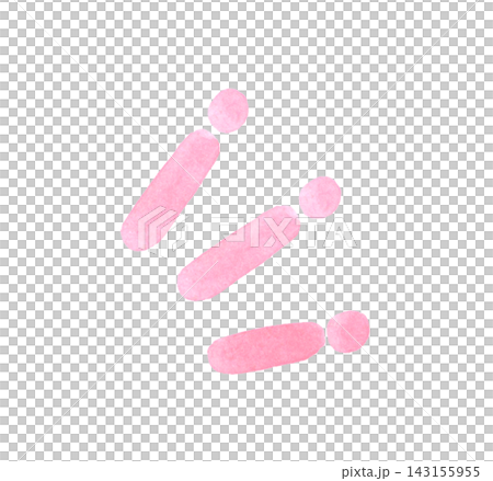 Emphasis/Noticeable accent (pink) - Hand-drawn watercolor illustration material Emphasis/Noticeable accent (pink) - Hand-drawn watercolor illustration material 143155955