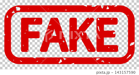 FAKE stamp-style icon | Warning label design indicating counterfeit or false information FAKE stamp-style icon | Warning label design indicating counterfeit or false information 143157590