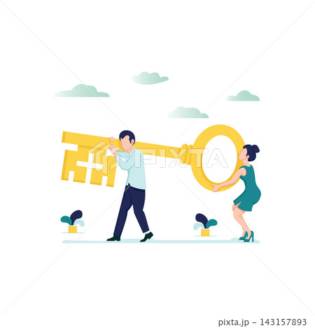 Teamwork couple Teamwork couple 143157893