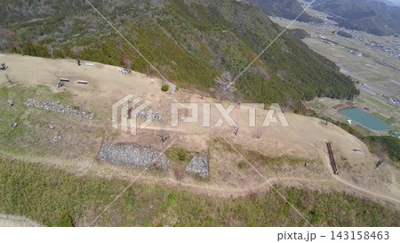 丹波国 黒井城 本丸 空撮 丹波国 黒井城 本丸 空撮 143158463