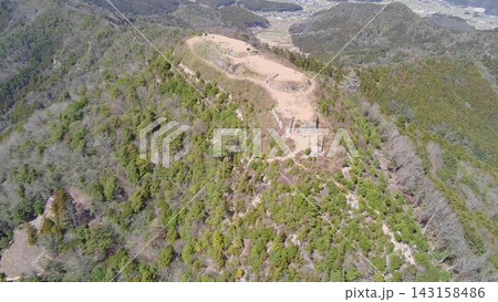 丹波国 黒井城 本丸 空撮 丹波国 黒井城 本丸 空撮 143158486