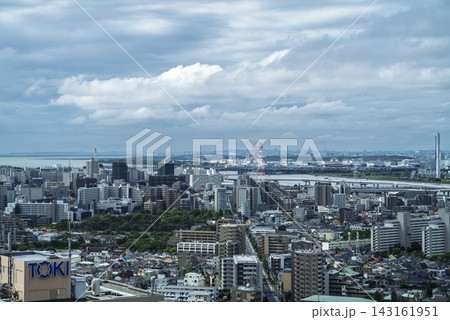船堀タワー展望台からの夏の東京の風景 東京都江戸川区船堀 船堀タワー展望台からの夏の東京の風景 東京都江戸川区船堀 143161951