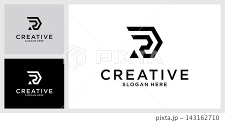 R or RR initial letter logo design vector R or RR initial letter logo design vector 143162710