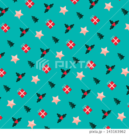 Hand drawn christmas pattern design background. Vector. Hand drawn christmas pattern design background. Vector. 143163962