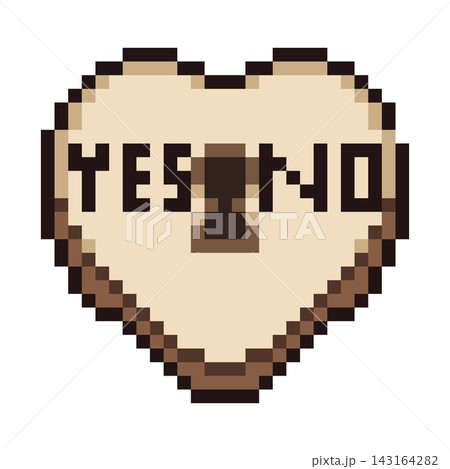 Pixel Art Heart Ouija Planchette Design Pixel Art Heart Ouija Planchette Design 143164282