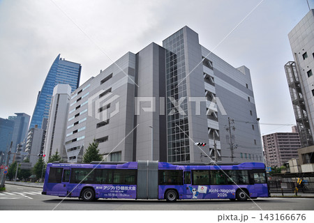 《愛知県》名古屋都市風景 名駅通を走る新交通システムSRT 《愛知県》名古屋都市風景 名駅通を走る新交通システムSRT 143166676