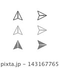 紙飛行機アイコン 143167765