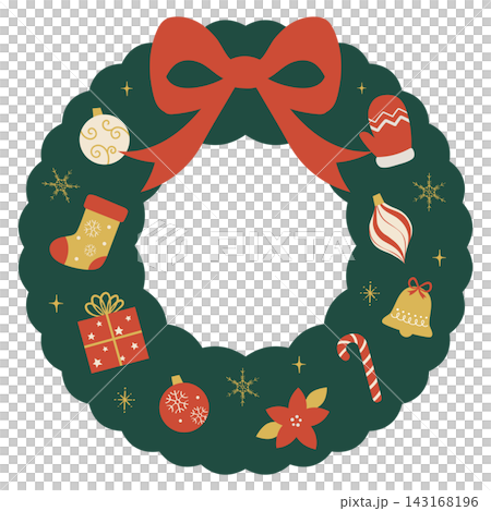 Christmas wreath vector illustration Christmas wreath vector illustration 143168196