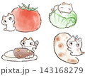 三毛猫の水彩アイコンいろいろ 143168279