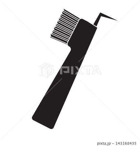 Vector flat outline horse hoof pick Vector flat outline horse hoof pick 143168435
