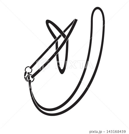 Vector flat horse bridle 143168439