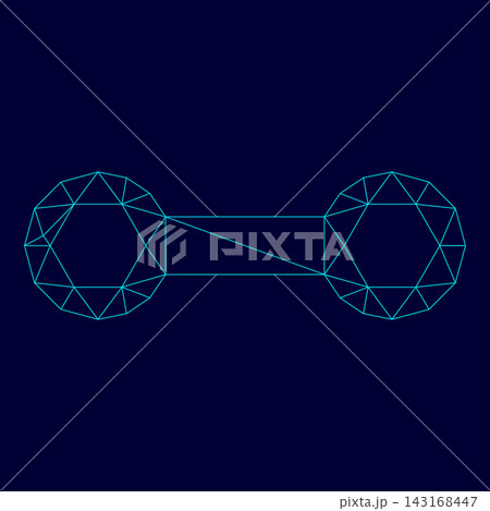 Spanner in low poly triangulation triangulated polygonal electri 143168447