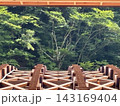 奈良井、改修中の木曽の大橋 143169404