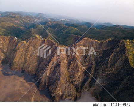 Aerial Sunrise Panorama of Mount Bromo Volcanic Highlands in Indonesia Aerial Sunrise Panorama of Mount Bromo Volcanic Highlands in Indonesia 143169977