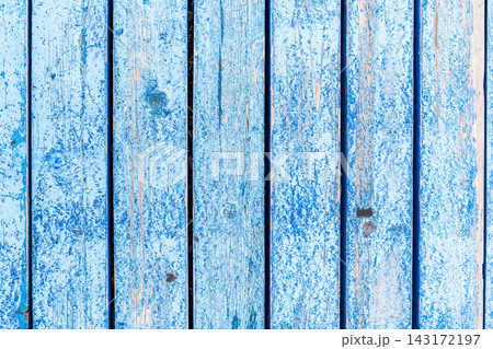 surface of blue painted wooden planks surface of blue painted wooden planks 143172197