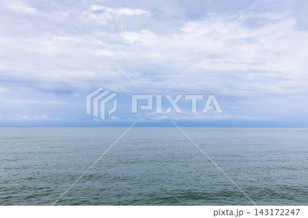 cloudy sky over water of Batumi Bay of Black Sea cloudy sky over water of Batumi Bay of Black Sea 143172247