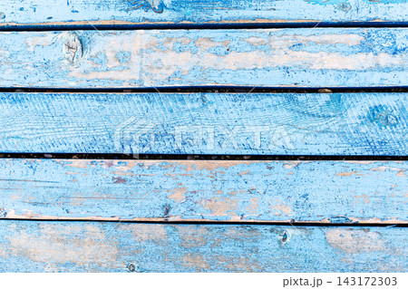surface of blue painted wooden boardwalk surface of blue painted wooden boardwalk 143172303