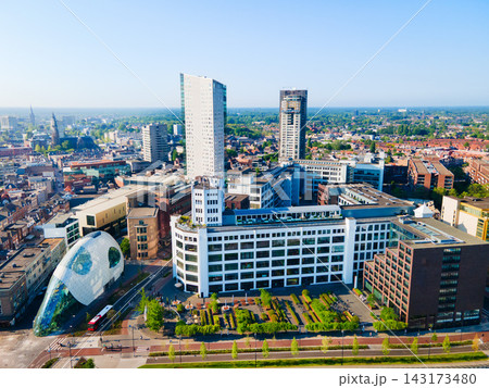Panoramic view from above Eindhoven city skyline, Netherlands Panoramic view from above Eindhoven city skyline, Netherlands 143173480