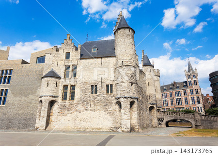 Het Steen medieval fortress in Antwerp city, Belgium 143173765