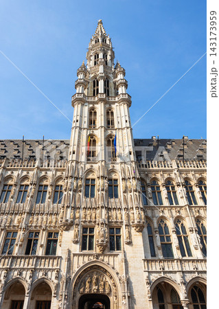 Grand Place or Grote Markt and Town Hall or Hotel de Ville, Brussels Grand Place or Grote Markt and Town Hall or Hotel de Ville, Brussels 143173959