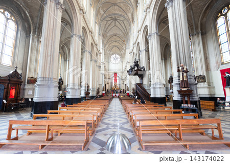 Saint Catherine Church interior in Brussels, Belgium 143174022