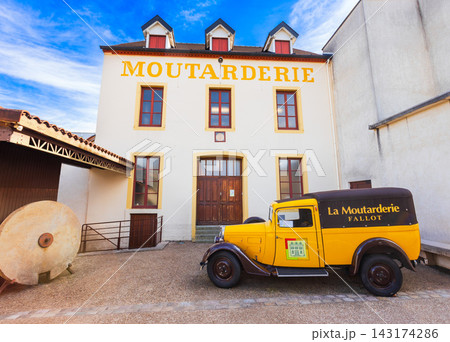 La Moutarderie Fallot mustard factory in Beaune city, France 143174286