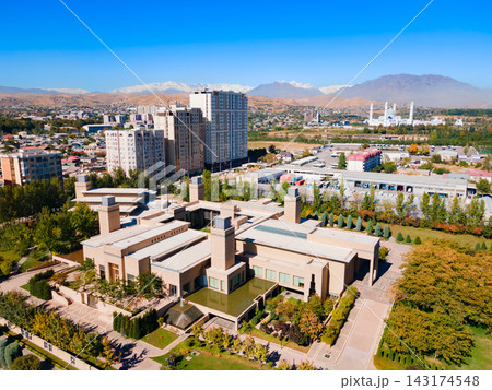 The Ismaili Centre aerial panoramic view, Dushanbe The Ismaili Centre aerial panoramic view, Dushanbe 143174548