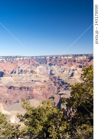 A nice view of the Grand Canyon on a sunny day with no clouds, Arizona. A nice view of the Grand Canyon on a sunny day with no clouds, Arizona. 143178090
