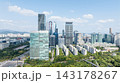 Aerial Hyperlapse of Yeouido Financial Skyline, National Assembly and Hangang River in Seoul 143178267