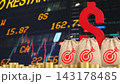 Money Bags and Coins for Financial Investment Goals 3d render. 143178485