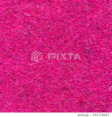Close up of a vibrant pink felt fabric texture background 143178687