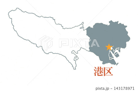 港区 東京23区 市町村境界線無し 港区 東京23区 市町村境界線無し 143178971