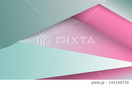 Light green pink abstract geometric triangle paper cut in gradient style background. Light green pink abstract geometric triangle paper cut in gradient style background. 143180730