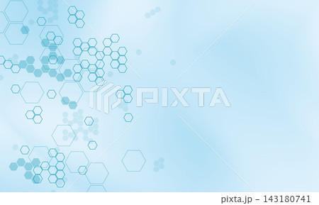 Medical concept with hexagonal pattern background. Vector illustration. 143180741