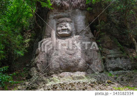 熊野磨崖仏の不動明王像 熊野磨崖仏の不動明王像 143182334