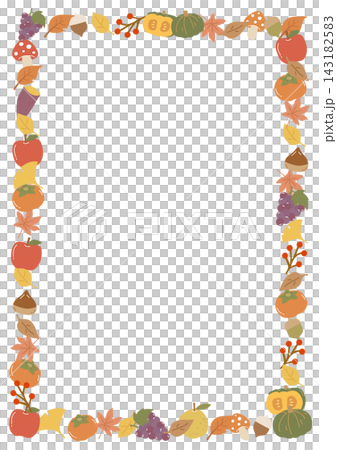 一個自然的垂直框架，讚頌秋天的豐饒。 143182583