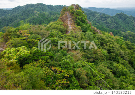 田原山(鋸山)の八方岳から望む大観峰 田原山(鋸山)の八方岳から望む大観峰 143183213