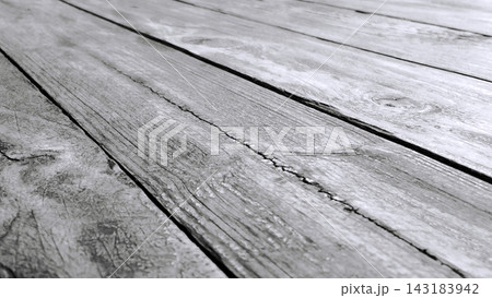 Weathered gray wood plank texture 143183942
