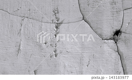 Cracked Plastered Concrete Wall Texture Close-Up Cracked Plastered Concrete Wall Texture Close-Up 143183977