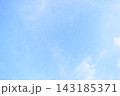 beautiful blue sky and white cloud background in springtime 143185371