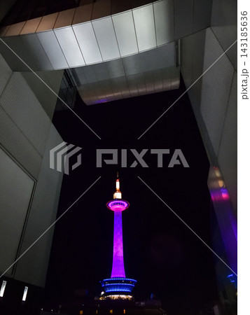 京都タワー（パープルライトアップ） 143185636