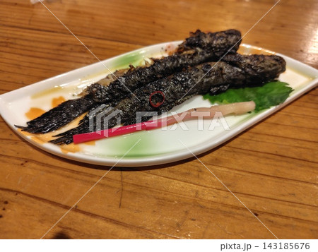 家庭的で素朴な自宅調理のムツゴロウ甘露煮 143185676