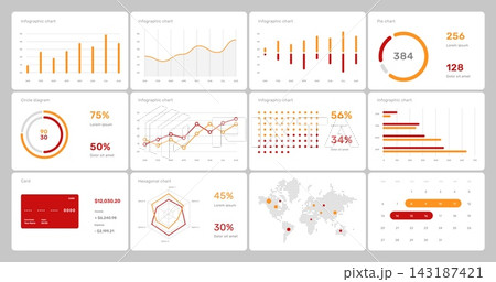 Colorful presentation templates elements. Vector infographics. Eps 10. 143187421